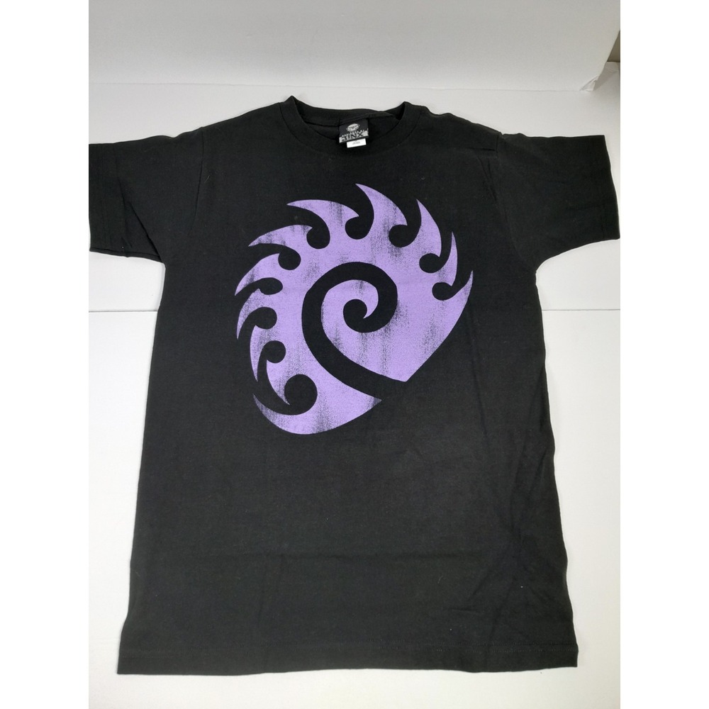 Vtg Y2k Starcraft 2 Zerg Logo Blizzard Ent. T Shirt Sz S Jinx Design
